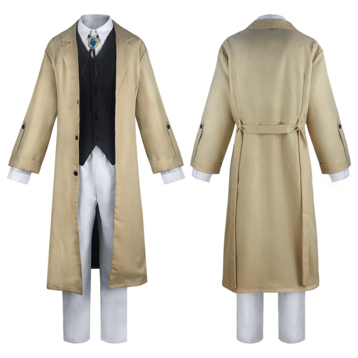 costumi cosplay sacadranca bungo stray dogs dazai - retro