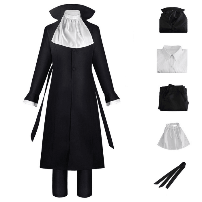 costumi cosplay sacadranca bungo stray dogs akutagawa - accessori
