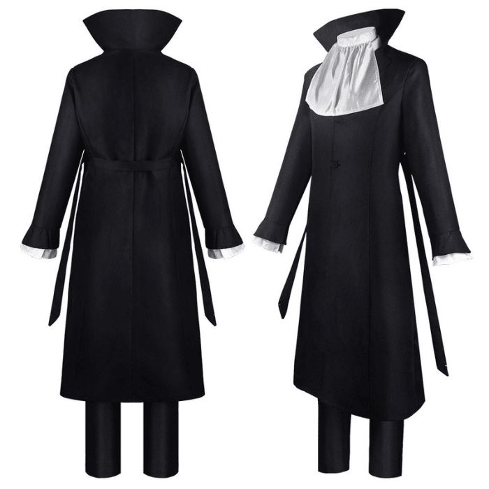 costumi cosplay sacadranca bungo stray dogs akutagawa - vestito