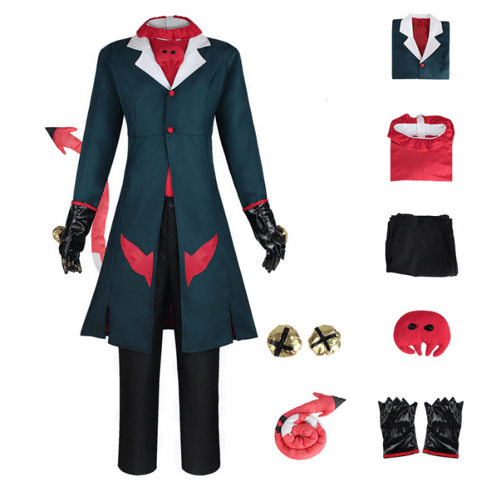 costume cosplay sacadranca hazbin hotel blitzo - accessori