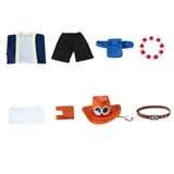 costumi cosplay sacadranca one piece ace - accessori