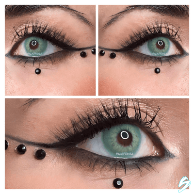 lenti colorate effetto naturale esta emerald - collage