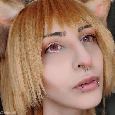 lenti colorate effetto naturale sacadranca hela pink - viso