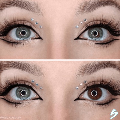 lenti colorate effetto naturale sacadranca nova green - collage