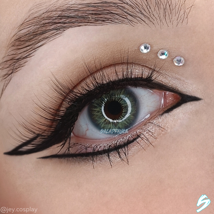 lenti colorate effetto naturale sacadranca nova green - occhio