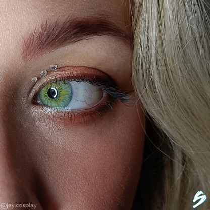 lenti colorate effetto naturale sacadranca wasp green - occhio