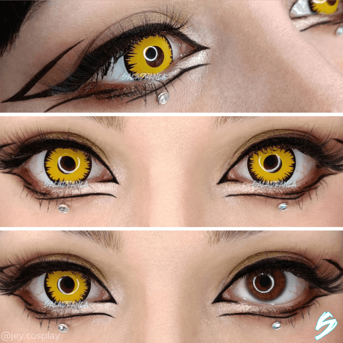 lenti cosplay crazy lens urban layer sacadranca yellow werewolf - collage 2