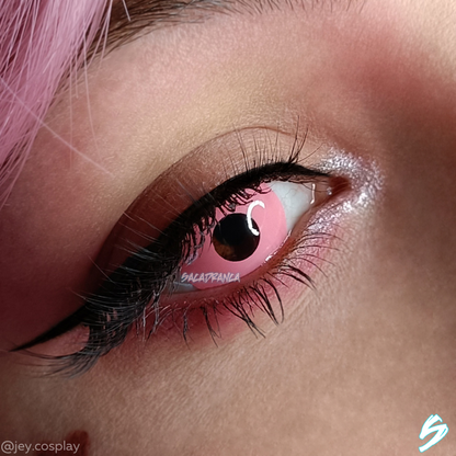 lenti cosplay crazy lens urban layer sacadranca glow uv pink - occhio