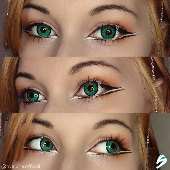 lenti cosplay crazy lens sacadranca amazing green - collage1