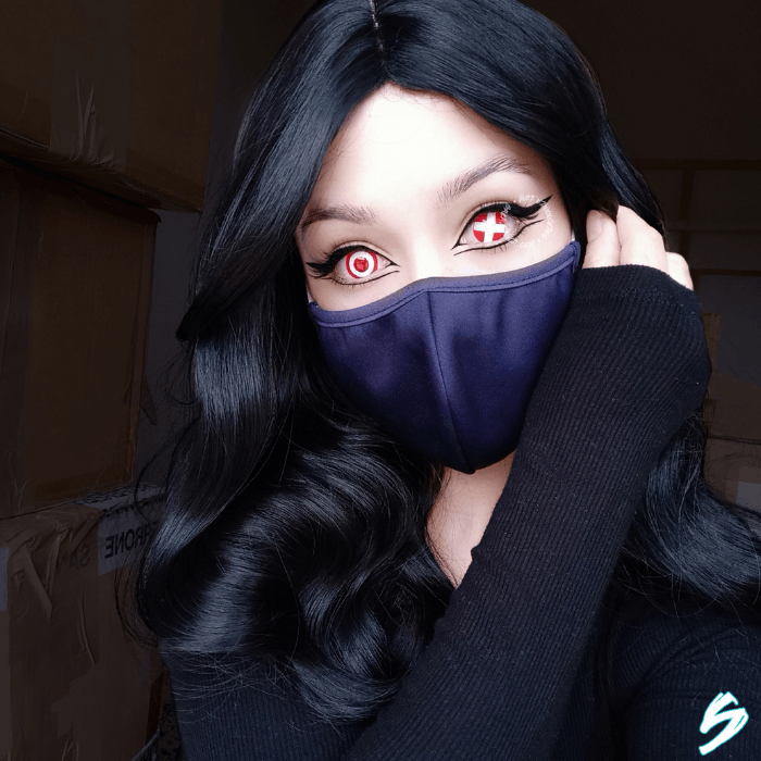 Lenti Cosplay Crazy Lens Sacadranca Benimaru Shinmon Fire Force - viso