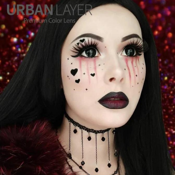 lenti cosplay crazy lens sacadranca urban layer black out 17mm - portrait