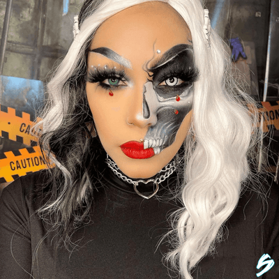 lenti cosplay crazy lens sacadranca black white - portrait2