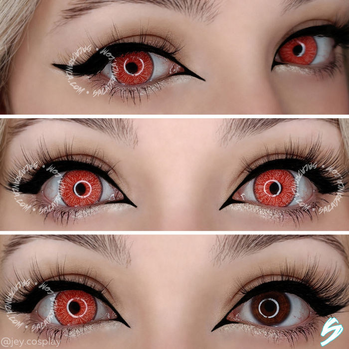 lenti cosplay crazy lens sacadranca urban layer bloody eye - collage