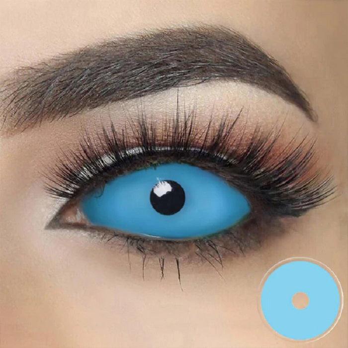 lenti cosplay crazy lens urban layer sacadranca shop blue sclera 22mm - copertina