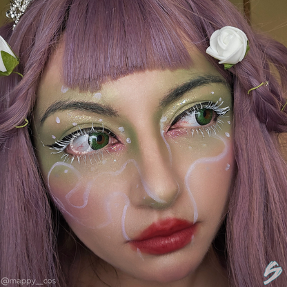 lenti cosplay crazy lens sacadranca candy green - viso