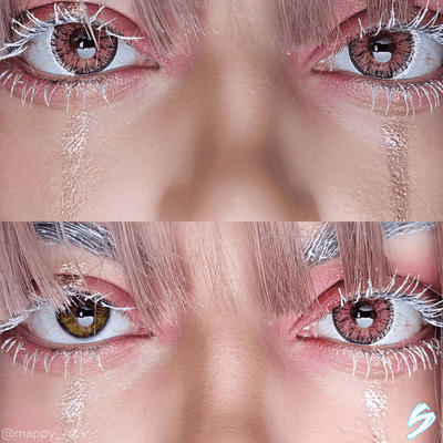 lenti cosplay crazy lens sacadranca candy pink - collage