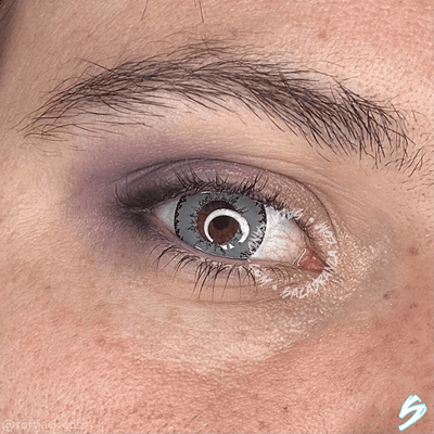 lenti cosplay crazy lens sacadranca demon gray - occhio