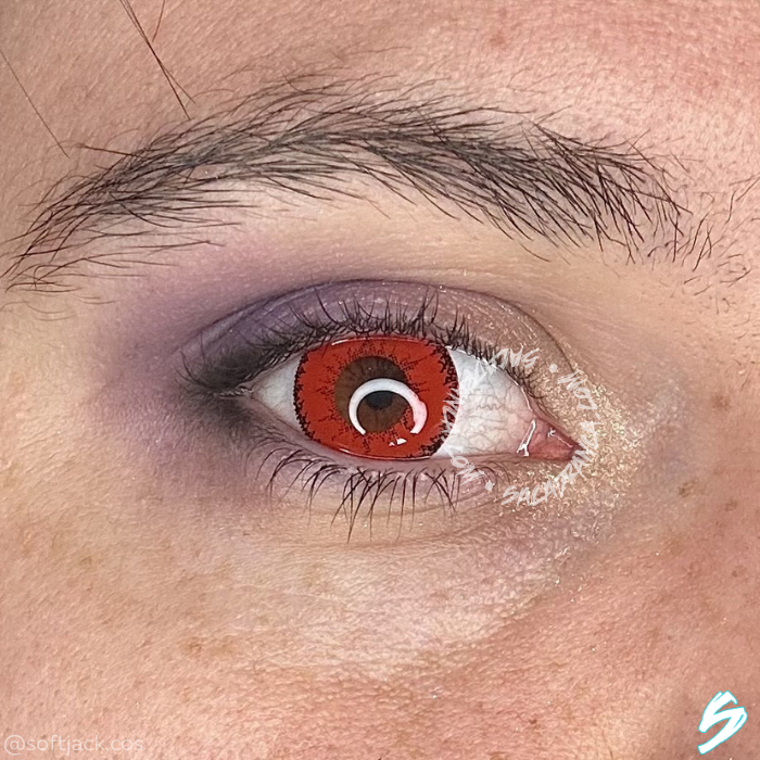 lenti cosplay crazy lens sacadranca demon red - occhio