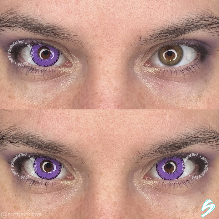 lenti cosplay crazy lens sacadranca demon violet - collage