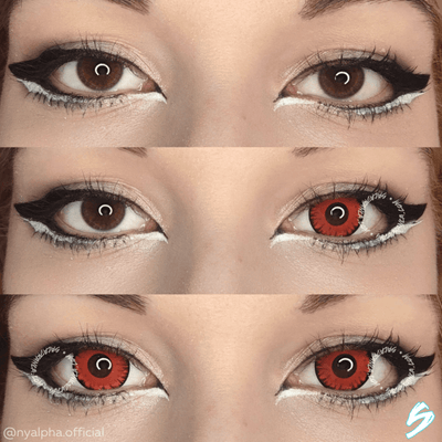 lenti cosplay crazy lens sacadranca fancy red - collage1