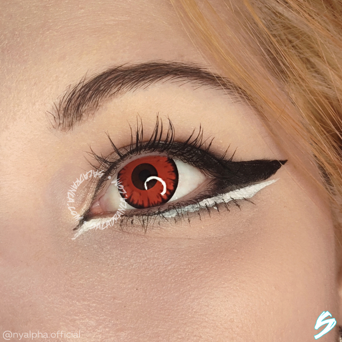 lenti cosplay crazy lens sacadranca fancy red - occhio
