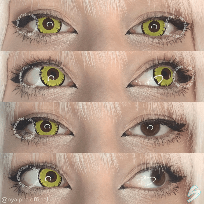 lenti cosplay crazy lens sacadranca fancy yellow - collage2