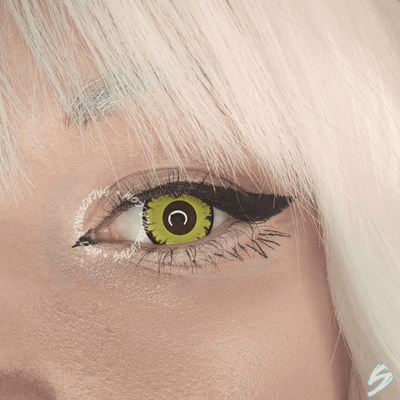 lenti cosplay crazy lens sacadranca fancy yellow - copertina