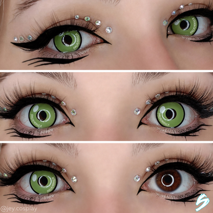 lenti cosplay crazy lens sacadranca focal lime green - collage2