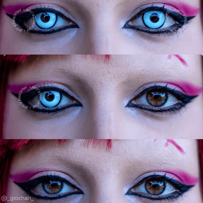 lenti cosplay crazy lens sacadranca urban layer gaara - collage