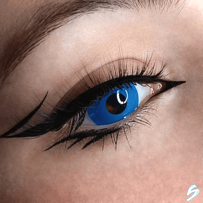 lenti cosplay crazy lens sacadranca urban layer glow uv blue - copertina