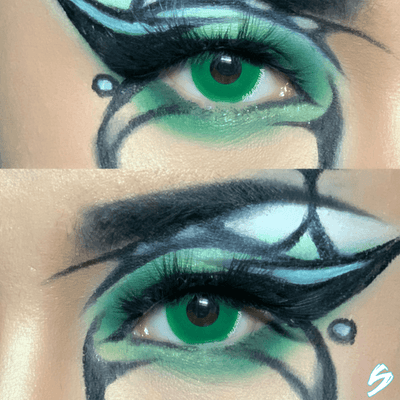 lenti cosplay crazy lens sacadranca green eye - collage2