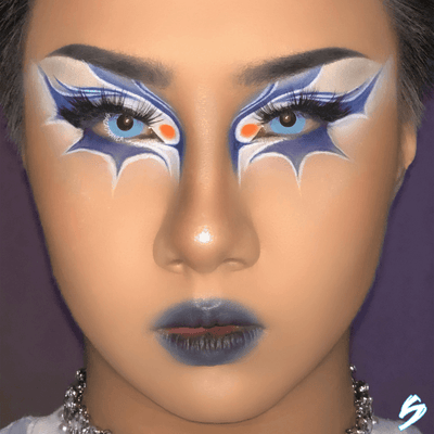 lenti cosplay crazy lens sacadranca light blue eye - viso