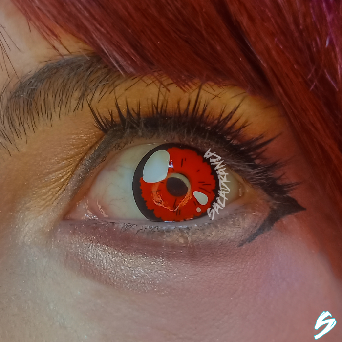 lenti cosplay crazy lens sacadrana marin red - occhio