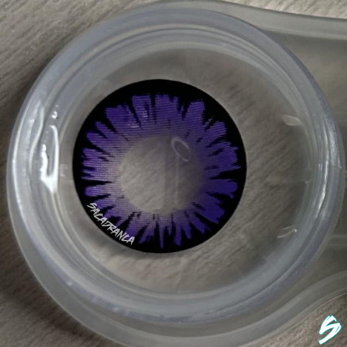 lenti cosplay crazy lens sacadranca miracle dark violet - texture