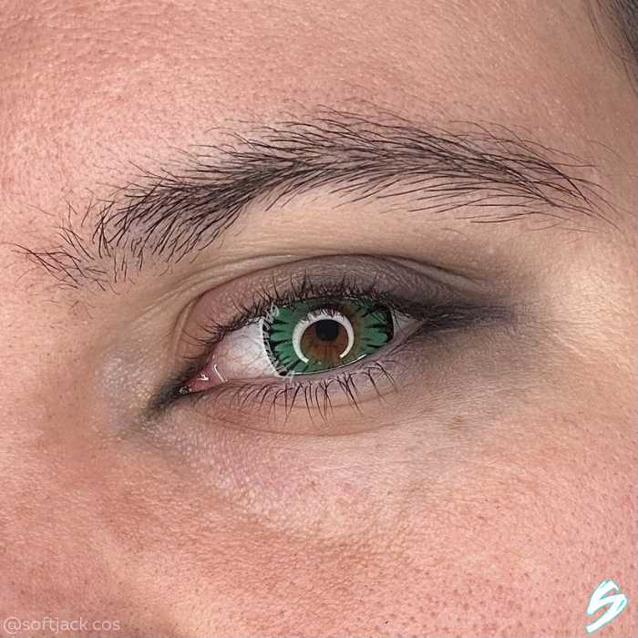 lenti cosplay crazy lens sacadranca miracle green - occhio