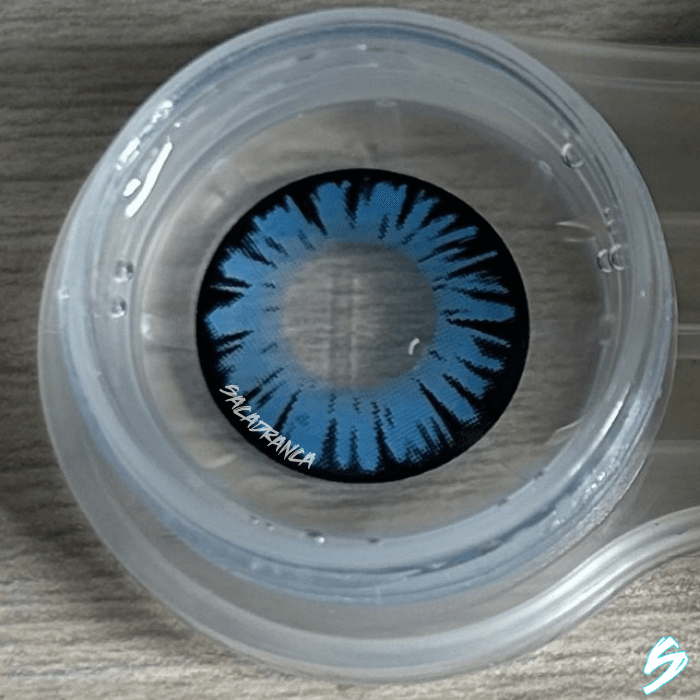 lenti cosplay crazy lens sacadranca miracle light blue - texture