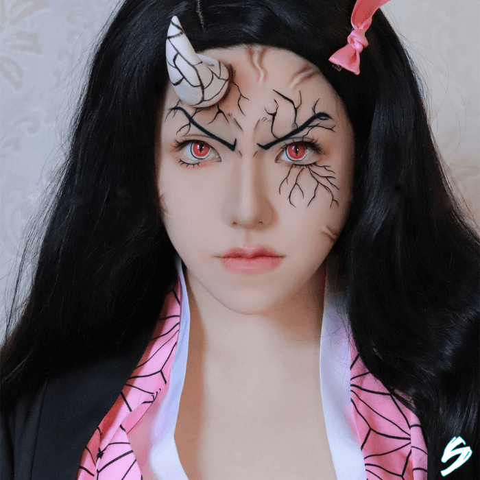 lenti cosplay crazy lens sacadranca nezuko demon - portrait