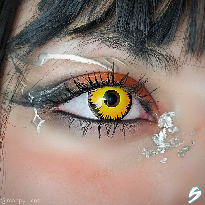 lenti cosplay crazy lens sacadranca orange wolf - occhio
