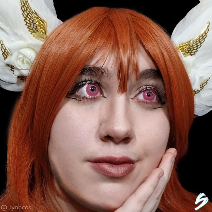 lenti cosplay crazy lens sacadranca pink eye - viso