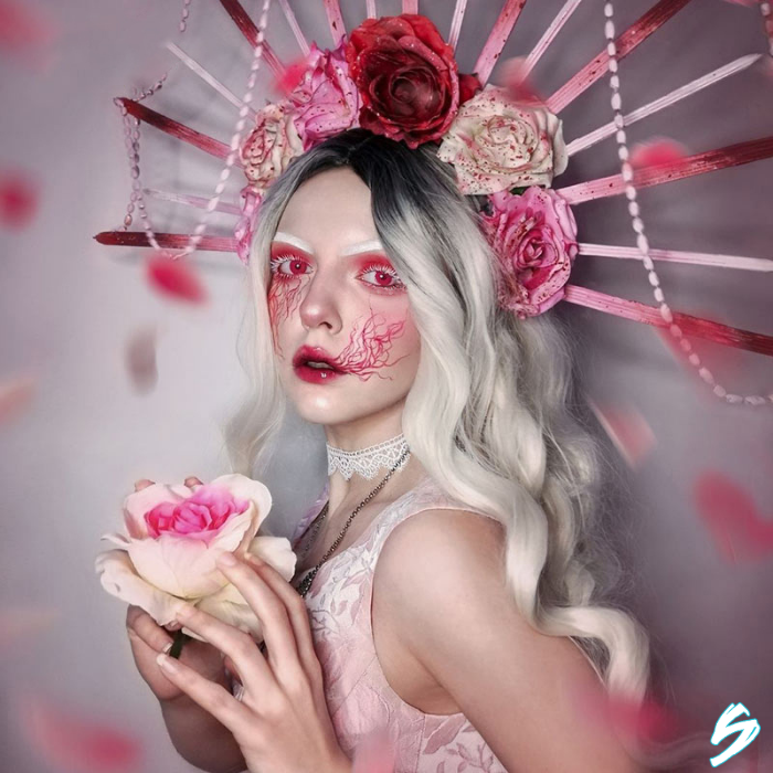 lenti cosplay crazy lens sacadranca rose bloom - portrait