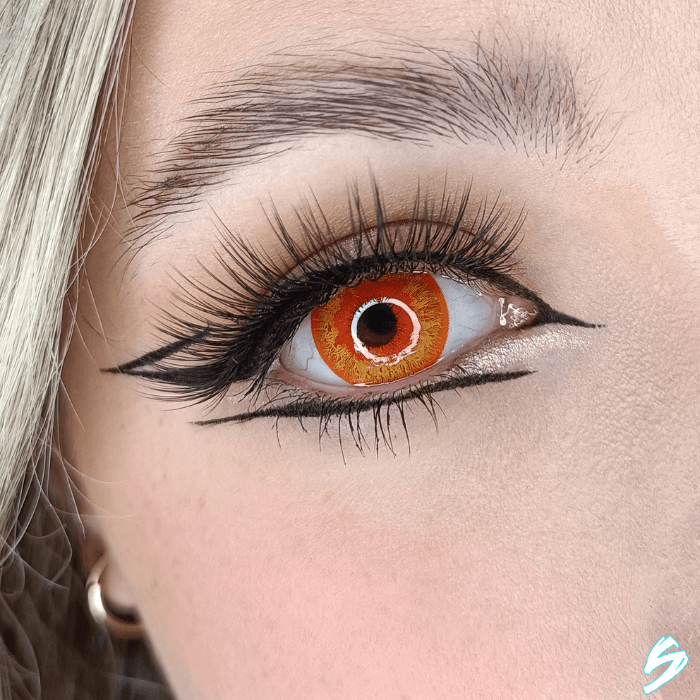 lenti cosplay crazy lens sacadranca sapphire orange - copertina