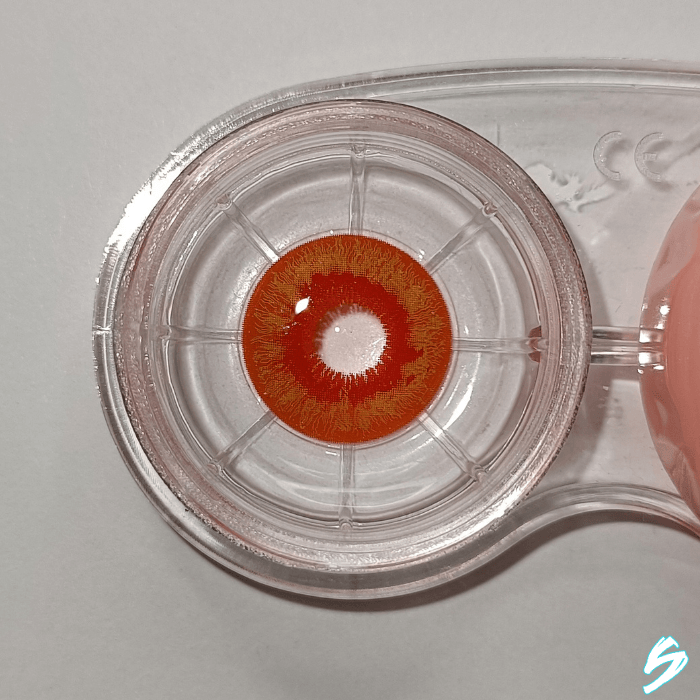 lenti cosplay crazy lens sacadranca sapphire orange - texture