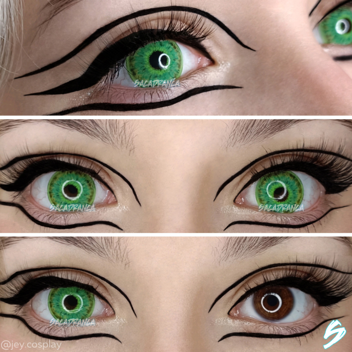 lenti cosplay crazy lens sacadranca urban layer scarlet witch green - collage 2