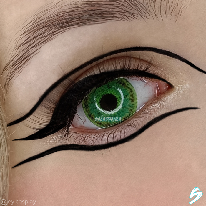 lenti cosplay crazy lens sacadranca urban layer scarlet witch green - occhio