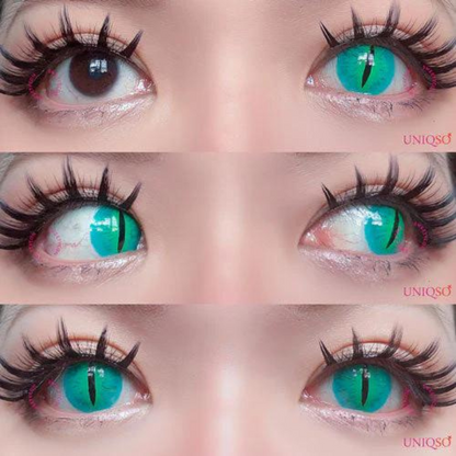 Cosplay Lenses - Sephiroth Green Calibrated 14.20 mm
