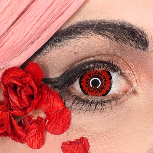 lenti cosplay crazy lens sacadranca sparkle red - copertina