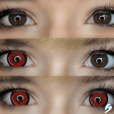 lenti cosplay crazy lens sacadranca urban layer tokyo n red - collage