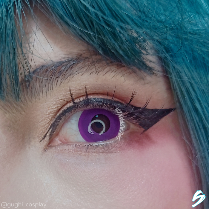 lenti cosplay crazy lens sacadrana violet eye - occhio