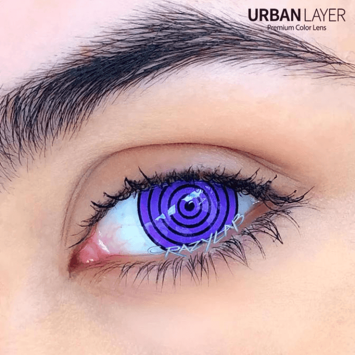 lenti cosplay crazy lens sacadranca urban layer violet rinnegan 17mm - copertina