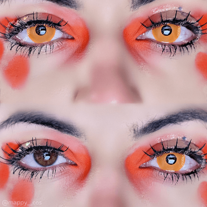 lenti cosplay crazy lens sacadranca urban layer vivid orange - collage